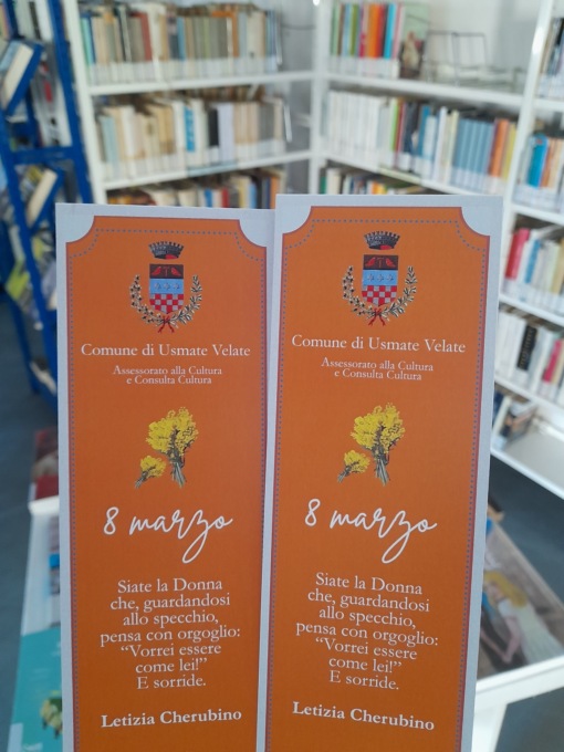 In Biblioteca Civica un segnalibro in omaggio per la Festa della Donna