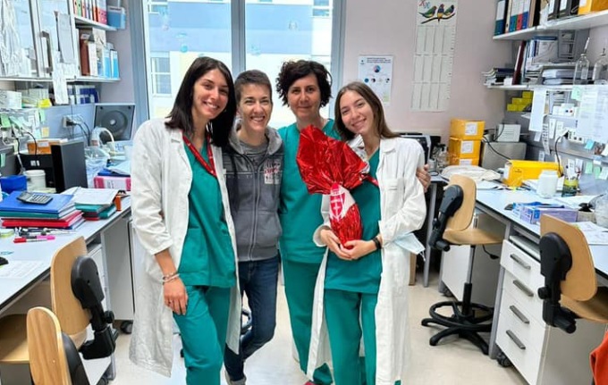 Le uova di cioccolato biancorosse donate alle associazioni del territorio