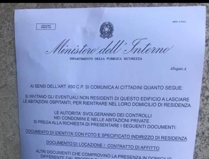Attenzione al volantino truffa affisso sulle case