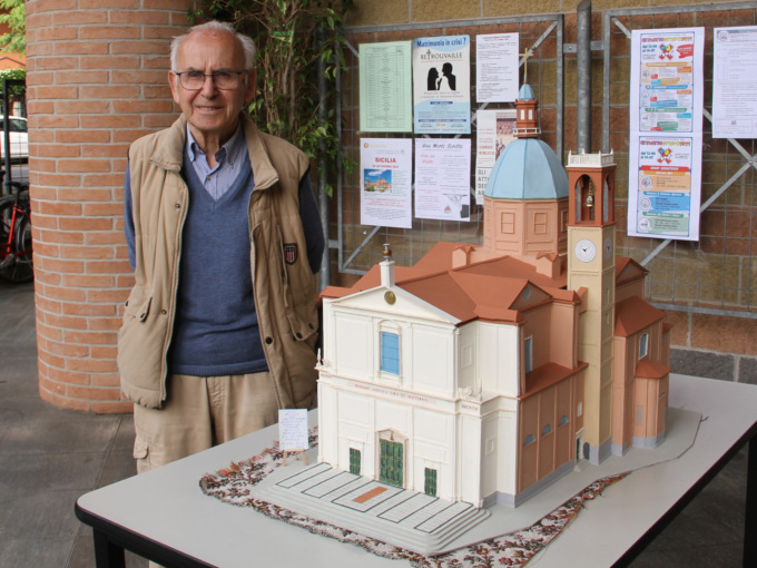 La Basilica di Desio in miniatura, una creazione di Franco Lodi