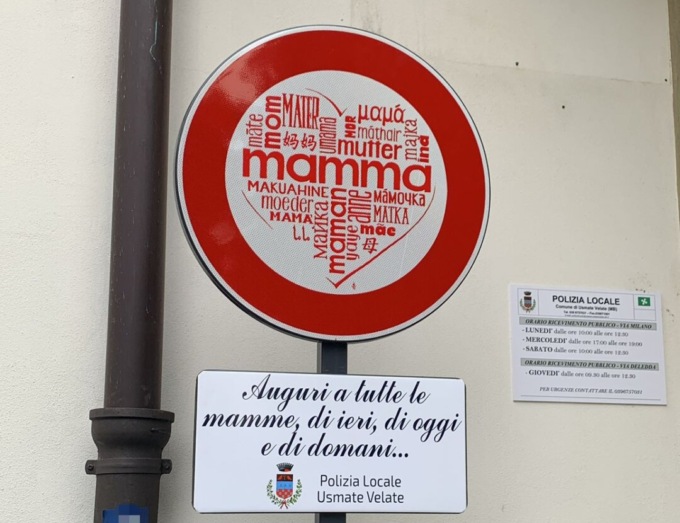 La Polizia locale di Usmate Velate celebra tutte le mamme