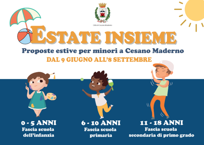 Oratori, scuole, cooperative, società sportive: ecco le proposte estive per i bambini a Cesano