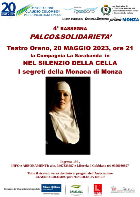 Al Teatro Oreno appuntamento con la solidarietà il prossimo 20 maggio