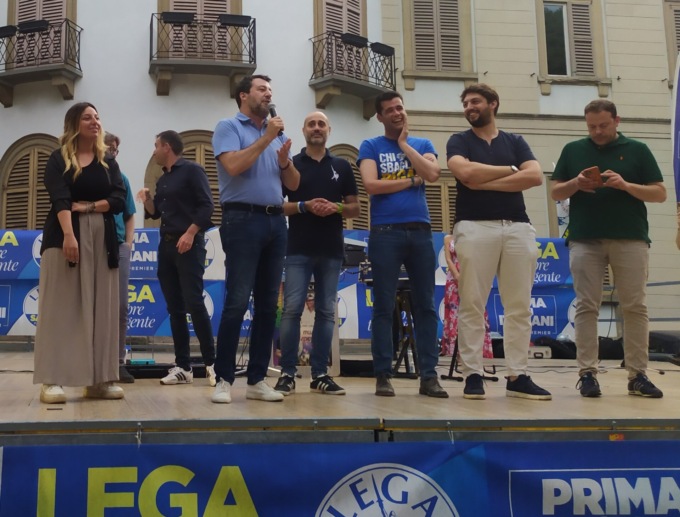 A Muggiò Salvini ha chiuso la festa dei Giovani della Lega al Parco Casati