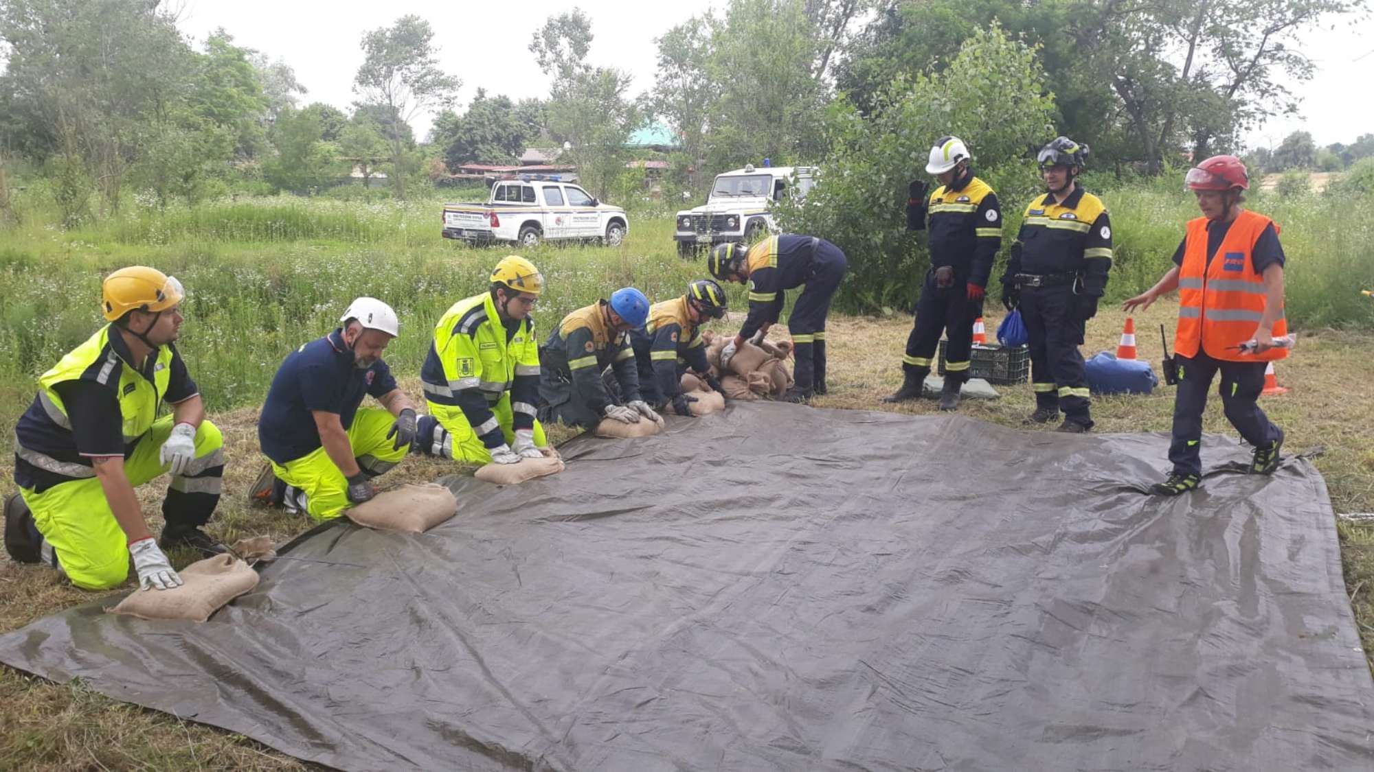 Parco Groane corso rischio idrogeologico partecipanti volontari Protezione civile