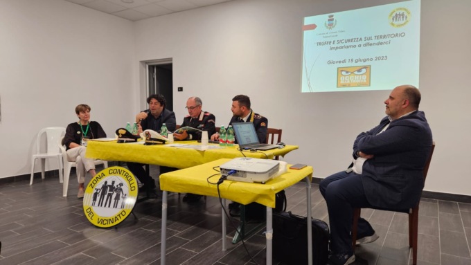 Controllo del Vicinato e Forze dell’ordine in cattedra contro truffe e malintenzionati