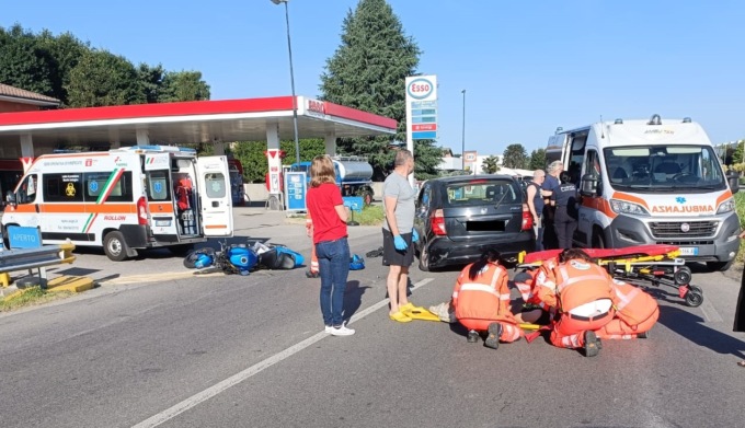 Schianto sulla Provinciale: paura per un giovane motociclista