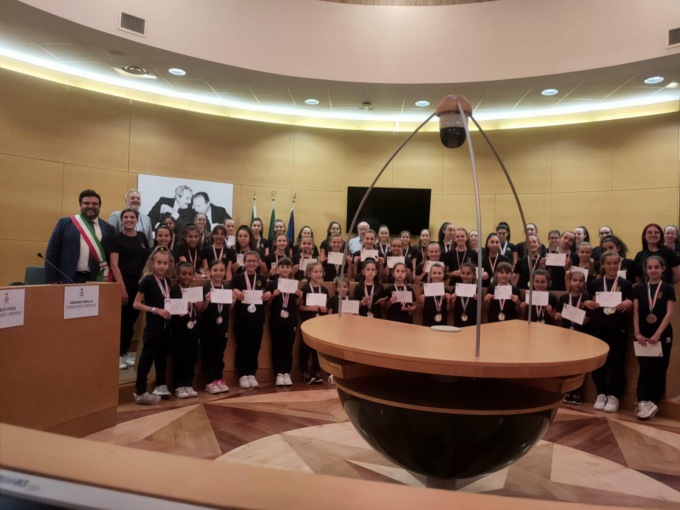 Le atlete della San Giorgio ’79 Desio accolte e ringraziate in Comune per i grandi risultati sportivi
