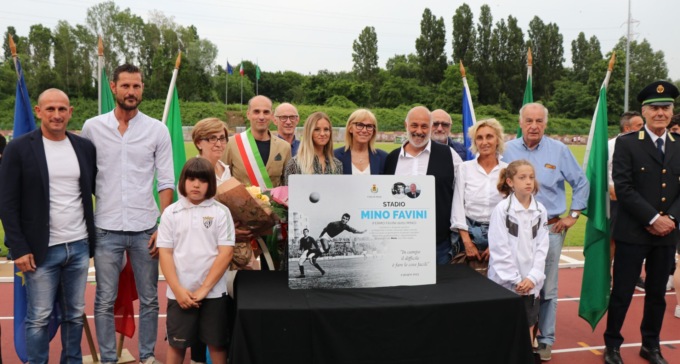 Lo stadio di Meda intitolato al grande Mino Favini