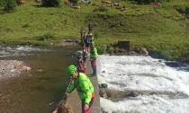 Ragazzi bloccati dal torrente, salvati dal Soccorso alpino