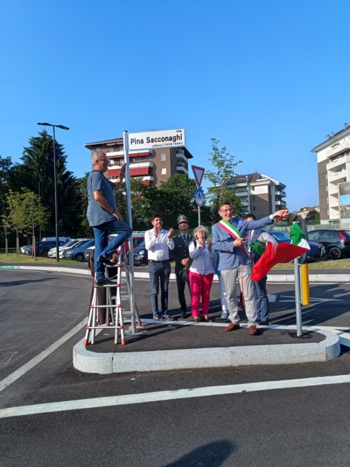Inaugurato il Parco Gallarana in onore dell’artista Pina Sacconaghi