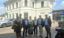 Gli assessori regionali Lucente e Terzi in visita alla stazione riqualificata di Seveso