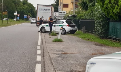 Mezzi pesanti sotto la lente della Polizia Locale a Meda