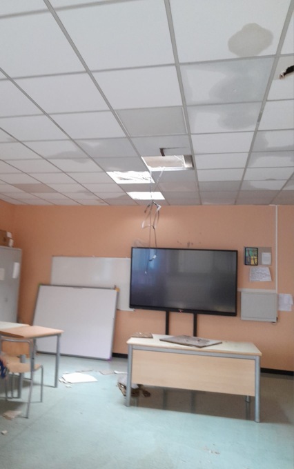 Maltempo a Cesano Maderno: danni all'istituto Iris Versari