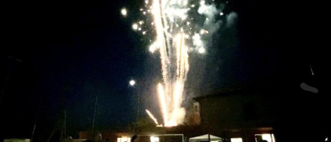 Fuochi d’artificio dopo il torneo, ma  qualcuno non gradisce  e chiama  i carabinieri