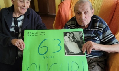 Coppia da record a Veduggio: si amano da sessantatré anni