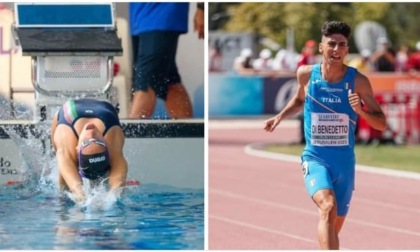 Nuoto e atletica: Caterina è sempre più divina e Matteo corre veloce