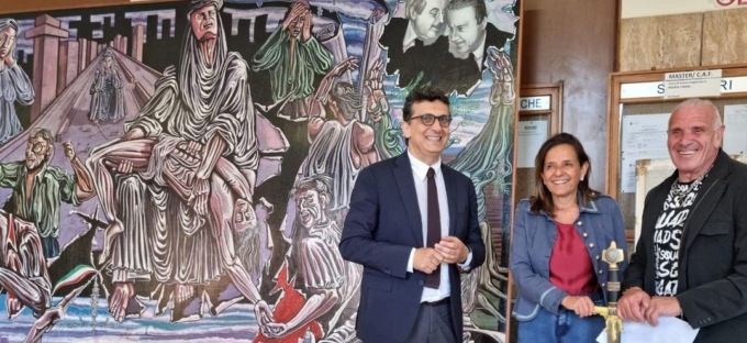 Dona una sua opera alla Sapienza di Roma