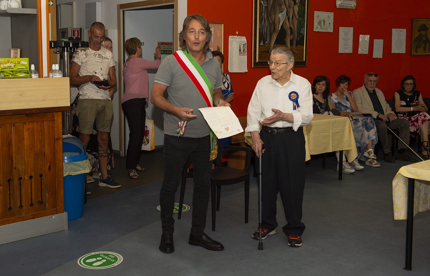 Varedo cento anni Bassano Arcelloni con sindaco Vergani