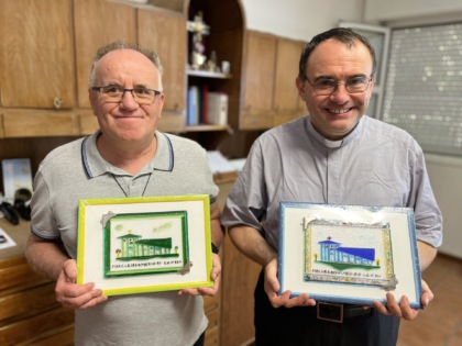 Il debutto di don Mauro e don Marco alla festa di San Rocco