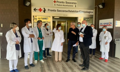 L'assessore regionale Guido Bertolaso in visita al Pronto Soccorso del San Gerardo