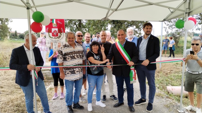 La ciclopedonale che collega Cascina Orobona con il centro di Mezzago è realtà