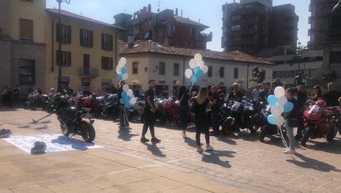 A Desio il rombo delle moto per l’ultimo saluto a Gabriele
