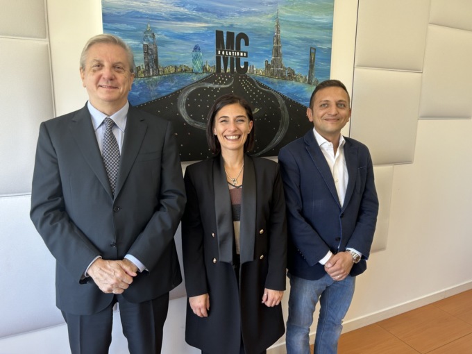 Il Presidente Caimi in visita alla MC Solutions