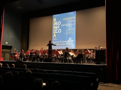 L'esibizione del corpo musicale Giuseppe Verdi al Nuovo Cinema