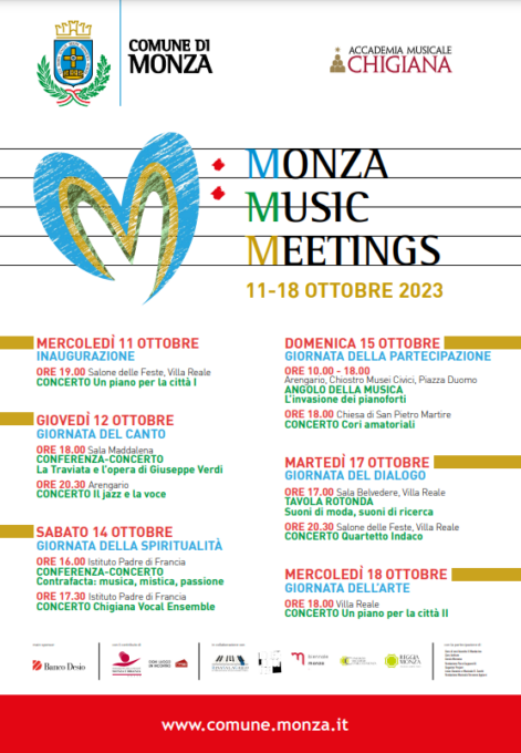 Monza Music Meetings 2023: in città concerti e artisti nei luoghi simbolo della città