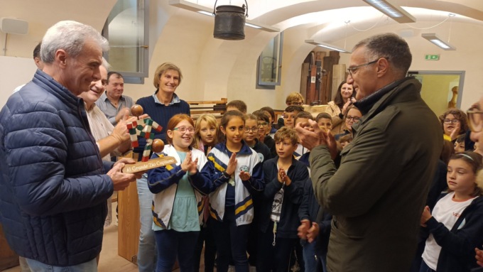 Beppe Bergomi al Museo didattico del legno