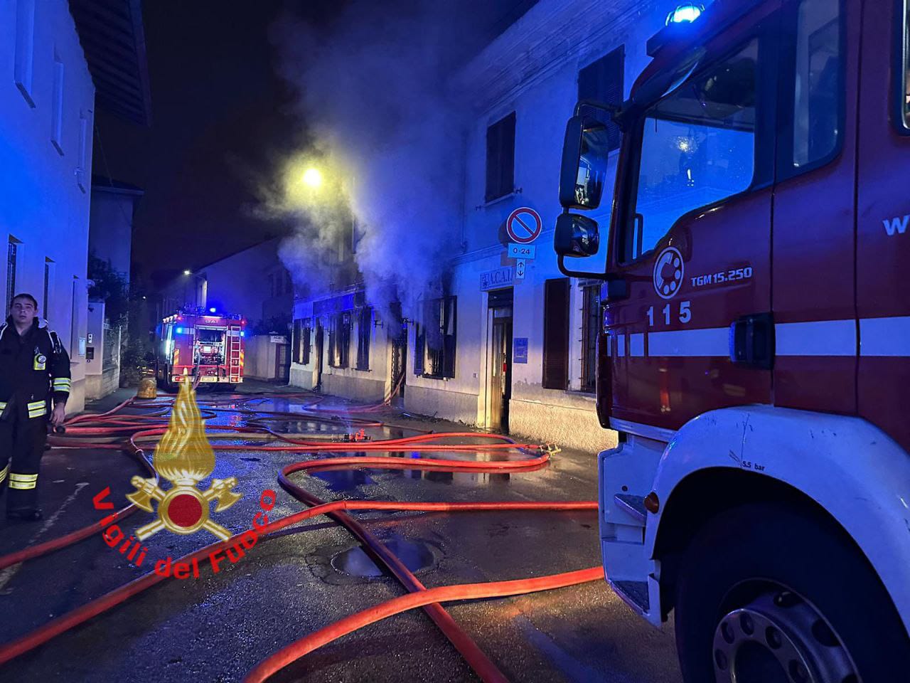 Seveso: incendio al ristorante O Sole Mio