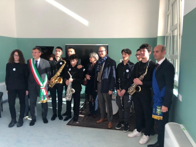 Il liceo Zucchi suona e conquista il ministro Valditara