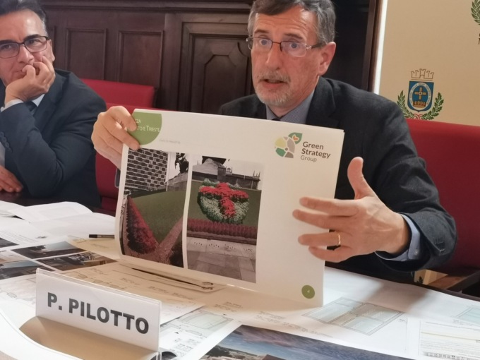 Siepi e catenella: ecco come diventerà il Monumento ai Caduti