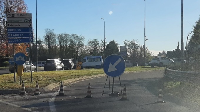 A Meda oggi resterà chiuso il ponte della superstrada, ecco le strade alternative