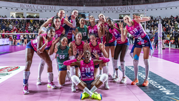 Vero Volley Milano sbanca il Palazzetto dello Sport della Capitale
