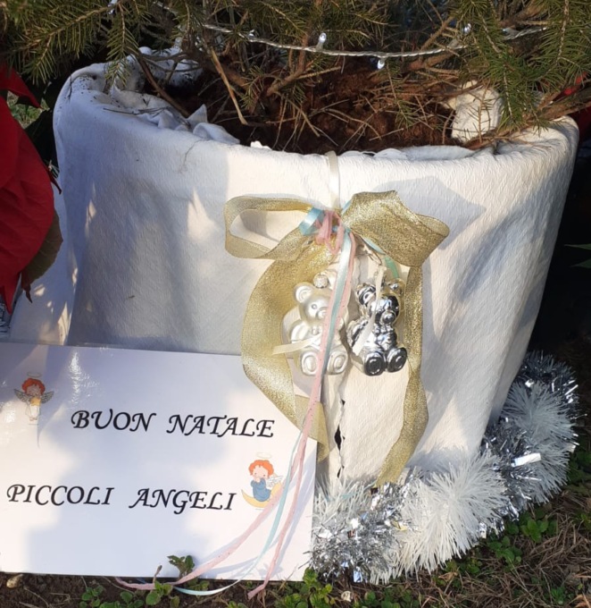 Seveso omaggia i suoi piccoli angeli con un albero di Natale al cimitero