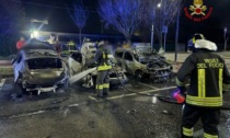 Tre auto bruciate a Limbiate, accorsi i Vigili del Fuoco