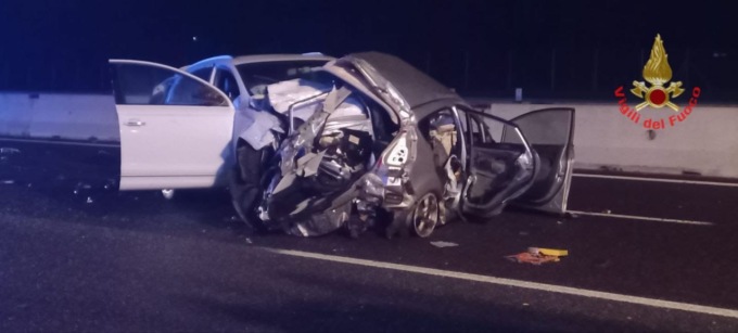 Incidente nella notte in Autostrada