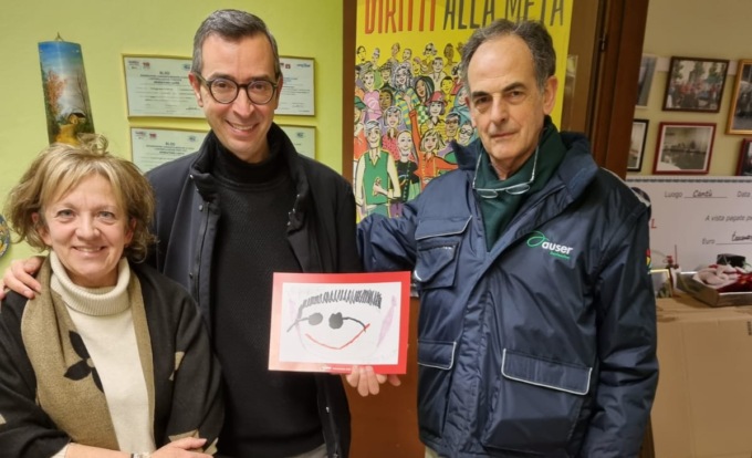 I ritratti di Federica a chi ha aiutato l’Auser nella sua raccolta fondi