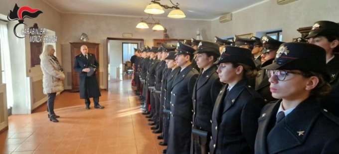 L’incontro tra il Prefetto e i 78 nuovi giovani Carabinieri assegnati al Comando Provinciale
