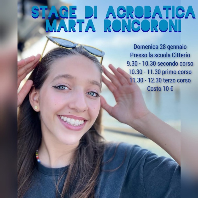 Uno stage di acrobatica in memoria di Marta