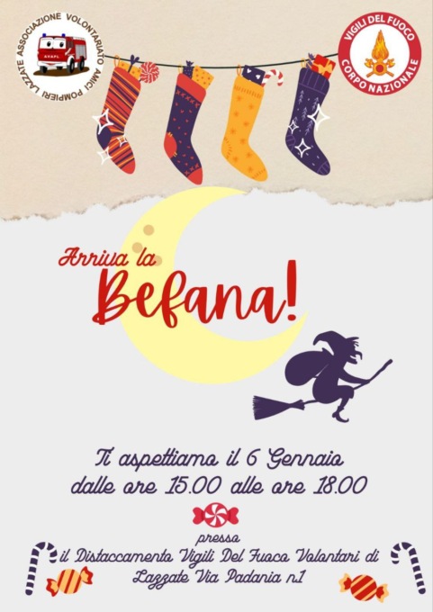 Arriva la Befana dei… Vigili del fuoco