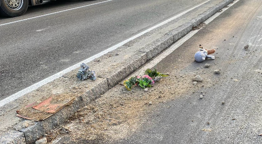 Distrutto il memoriale per Andrea, ma arriverà un’aiuola in suo ricordo