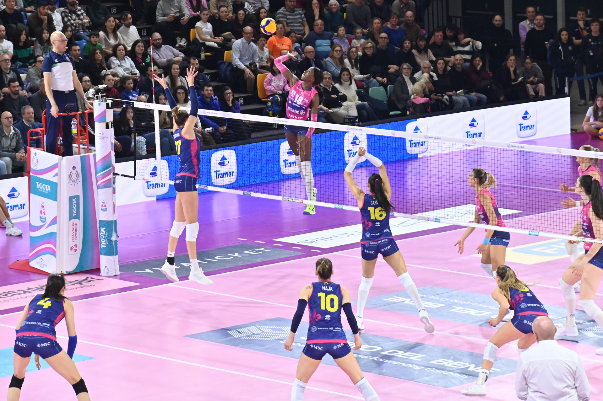 Vero Volley Milano contro Scandicci in Toscana