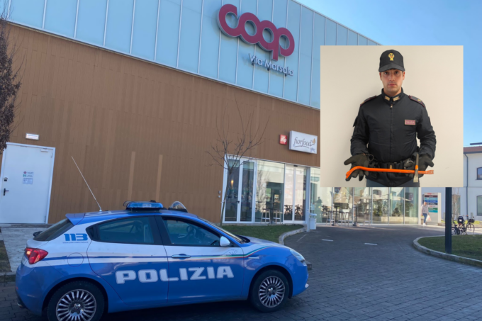 Arrestato mentre scappa con la cassaforte del supermercato (che conteneva solo 48 euro)