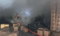 Incendio in una ditta, allarme per i Vigili del fuoco