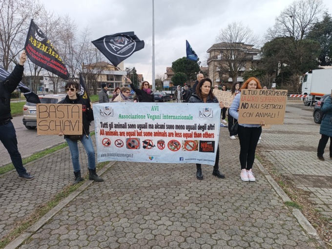 Pesante protesta contro il circo a Desio: “Animali sfruttati”