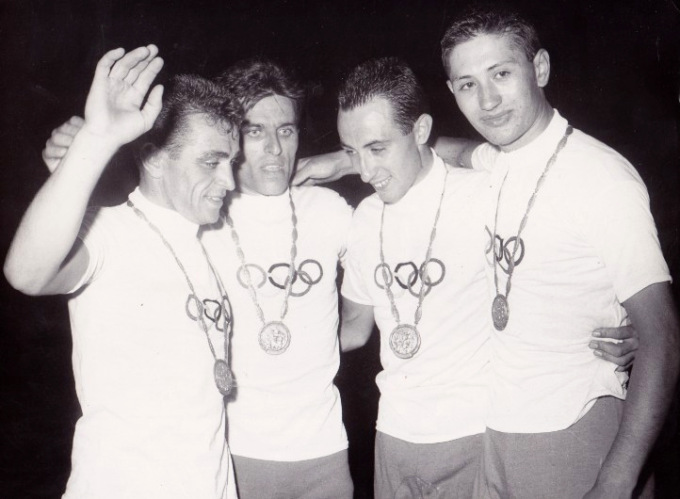 Fu campione olimpico di ciclismo nel 1960, San Carlo saluta Luigi Arienti