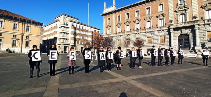 Stop alle guerre: flash-mob per chiedere il cessate il fuoco